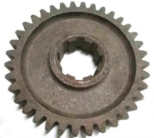 Шестерня цилиндрическая бокового редуктора почвофрезы 34 зуба 6 шлицов